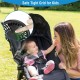 Portable Handheld Mini  Fan 3 Speeds Usb Rechargeable Silent Clip-on Desk Baby Stroller Cooling Fan White