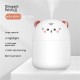 Portable Led Mini Humidifier 250ml Cartoon Cat Tiger Office Home Mist Purifier Night Light White