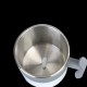 Portable Magnetized Cup Drink Rotating Cup Coffee Mixing Cup for Home Office white