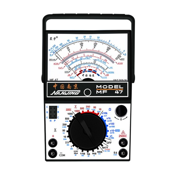 Portable Mechanical Pointer  Type  Multimeter Mf47 Tester Ac / Dc Ammeter Standard