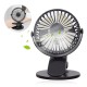 Portable Mini Clip Fan 360 Degree Rotation 3 Speed Adjustable Black