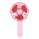 Portable Mini Fan Foldable Mute USB Power Rechargeable Hand Bar Fans Pink_8.3cm * 5cm * 16.5cm