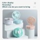 Portable Mini Fan Usb Charging Hanging Neck Handheld Folding Fan Humidifying Spray Night Light white