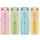 Portable Mini Fan Usb Rechargeable Handheld 3 Speeds Cooling Fan Night Light Random Color bear