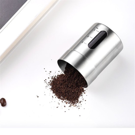 Portable Mini Hand  Coffee  Grinder  Machine Adjustable Setting Stainless Steel Manual Coffee Bean Mill For Home Office Outdoor Hiking Medium upgrade brown