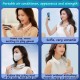 Portable Mini Hanging Neck Fan 3 Speed Adjustable Angle Usb Rechargeable Bladeless Wearable Fan Air Cooler White