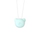 Portable Necklace Air Purifier Remove Formaldehyde PM2.5 Anion Air Freshener Bear [Blue]