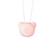 Portable Necklace Air Purifier Remove Formaldehyde PM2.5 Anion Air Freshener Bear [Pink]