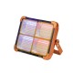 Portable Solar  Outdoor  Lights Ip66 Waterproof High-brightness 4 Light Setting Large-capacity Battery Camping Emergency Household Light Orange