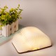 Portable USB Rechargeable LED Light Foldable Wooden Book Lamp for Home Decor Wooden Black Walnut Dupont Paper Small