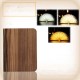 Portable USB Rechargeable LED Light Foldable Wooden Book Lamp for Home Decor Wooden Black Walnut Dupont Paper Small