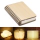 Portable USB Rechargeable LED Light Foldable Wooden Book Lamp for Home Decor Wooden white maple Dupont paper money