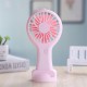 Portable Usb Mini  Fan With 3 Adjustable Speeds Handheld Ultra-quiet Student Office Cute Cooling Fans pink