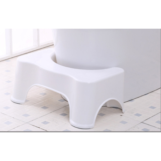 Potty Help Prevent Constipation Bathroom Toilet Aid Squatty Step Foot Stool for Elderly Children Pregnant Women White_40x26.5x17cm;white