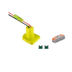 Power Wheel Adapter for Ryobi One + 18v Li-ion Ni-cd Battery Adapter with Fuse Wire Terminal Switch