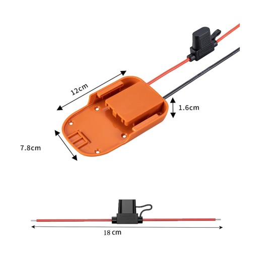 Power Wheel Adapter with Mounting Holes Compatible for Ridgid 18v Aeg 18v Power Connectors