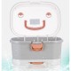 Pp Baby Bottle Storage Box Portable Easy To Clean Drain Storage  Box gray