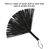 Premium Flogger Erotic Whip BDSM SM Adult Sex Games Black leather - braided handle Premium Flogger Erotic Whip BDSM SM Adult Sex Games Black leather - braided handle
