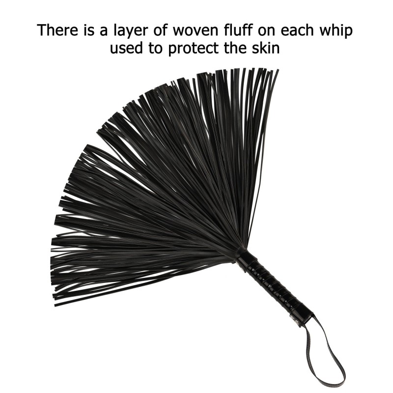 Premium Flogger Erotic Whip BDSM SM Adult Sex Games Black leather - braided handle Premium Flogger Erotic Whip BDSM SM Adult Sex Games Black leather - braided handle