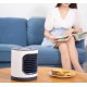 Projection Lamp Air Conditioner Fan Light Usb Charging Anion Air Purifier Electric Fan Navy blue