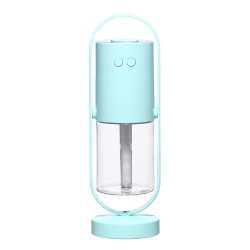 Projection Lantern Desktop Mini Humidifier 360 Degree Rotating Car Humidifier Home Office Light blue