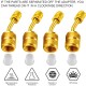 R410a Charging Vacuum Port Adapter Brass Converter for Mini  Air Conditioner Refrigeration 4pcs