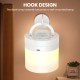 RGB Colorful Night Light 7 Color-Changing Adjustable Brightness Table Lamp with Handle with remote control