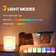 RGB Colorful Night Light 7 Color-Changing Adjustable Brightness Table Lamp with Handle without remote control