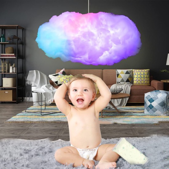 RGB Led Colorful Cloud Light Kit with Remote Control Usb Powered Adjustable Brightness