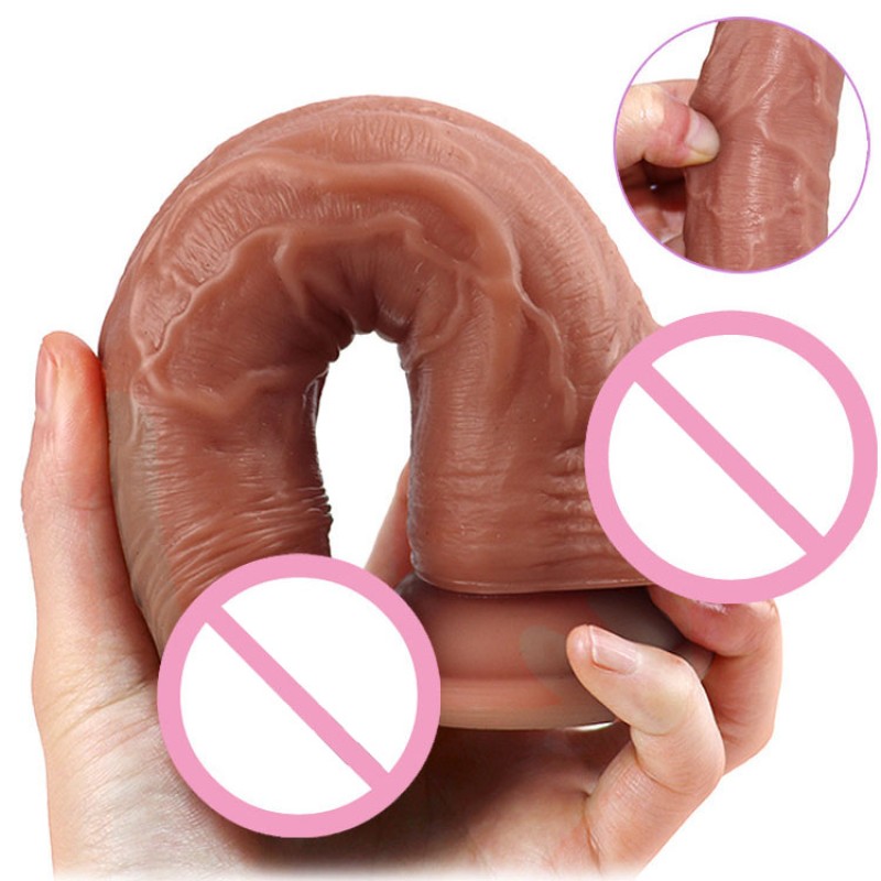 Realistic Dildo with Suction Cup Big Artificial Silicone Penis for Women Vaginal G-spot Anal Female Lovers Sex Toys G48 Realistic Dildo with Suction Cup Big Artificial Silicone Penis for Women Vaginal G-spot Anal Female Lovers Sex Toys G48