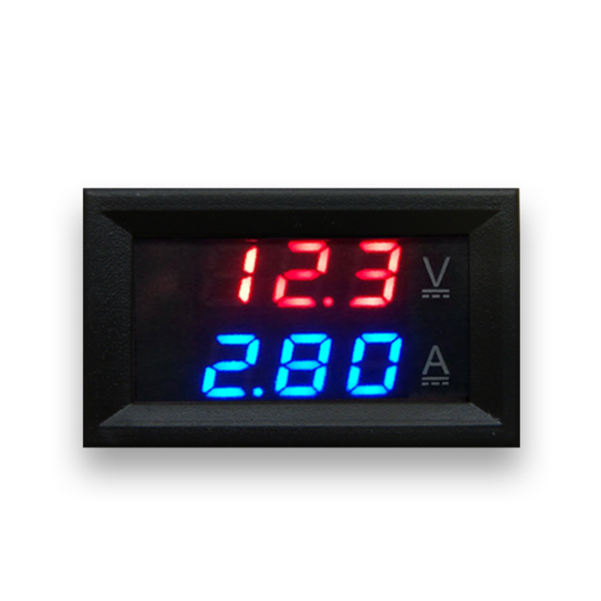 Red Blue 10A Dc0-100v 10a Led Dc Dual Display Digital Voltage Current Meter