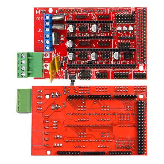 Reprap Ramps 1.4 Kit with Mega 2560 r3 + Heatbed MK2B + 12864 LCD Controller + DRV8825 +Mechanical Switch +Cables for 3D Printer 1 set