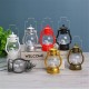 Retro  Kerosene  Lamp Colorful Button Battery Switch Small Oil Light Lantern Art Pendant Christmas Halloween Crafts Decorations Black