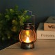 Retro  Kerosene  Lamp Colorful Button Battery Switch Small Oil Light Lantern Art Pendant Christmas Halloween Crafts Decorations Red