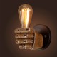 Retro Creative Fist Shape Wall Light E27 Lamp Holder Industrial Style Wall Lamp Restaurant Dinning Hall Living Room Cafe Bar Decoration Left hand