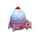 Rocket Projection Lamp Rotating Romantic Atmosphere Light USB Charging LED Night Light Pink