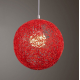 Round Concise Hand-woven Rattan Vine Ball Pendant Lampshade Light Lamp Shades Light Accessories(15cm Diameter) Coffee