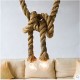 Rustic Hemp Rope 85-265V Ceiling Chandelier Wiring Creative Hanging Lights Wiring for Living Room Bar Public Places Decor