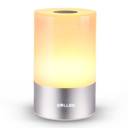 SOLLED Rechargeable LED Bedside Lamp 256 Color Changing RGB Atmosphere Light Mood Light