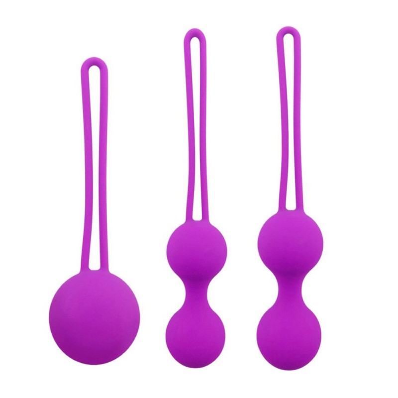 Safe Silicone Kegel Ball Vaginal Tight Exercise Ben Wa Ball Female Small Ball 3pcs/set Safe Silicone Kegel Ball Vaginal Tight Exercise Ben Wa Ball Female Small Ball 3pcs/set