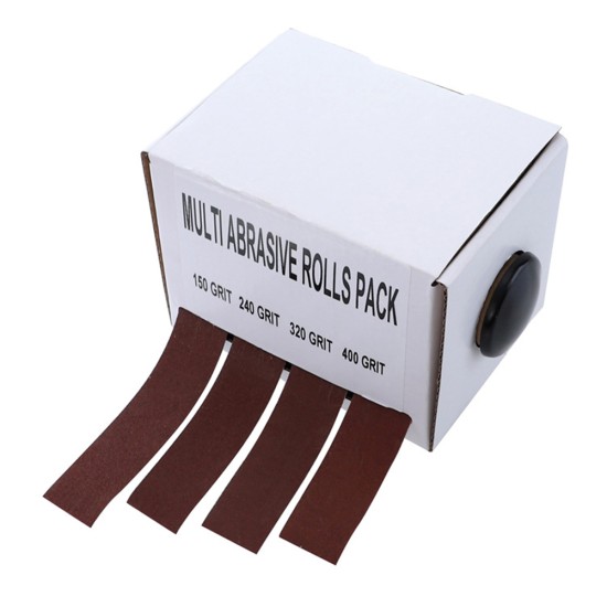 Sandpaper Box 4 Sizes X6m 150 240 320 400 Grit Suitable for Grinding Polishing Woodworking Tools