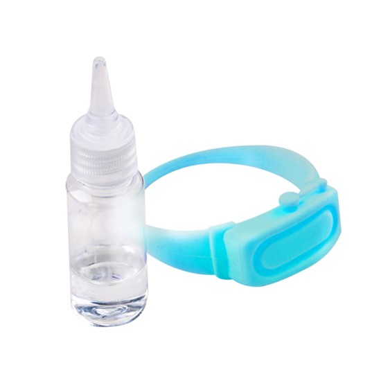 Sanitizer Bracelet Disinfectant Sanitizer Dispenser Bracelet Wristband Hand Sanitizer Dispensing Silicone Bracelet Blue suit