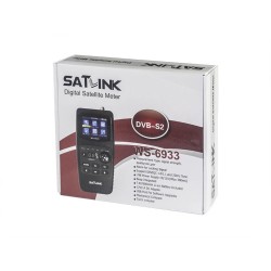 Satellite Finder Satlink Ws-6933 Digital Satfinder Dvb-s2 2.1-inch Lcd Screen Display Sat Meter Detector US Plug