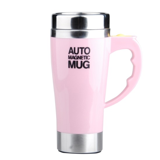 Self-stirring  Cup Stainless Steel 450ml Ultra-quiet Electric Automatic Blending Coffee Cup Black