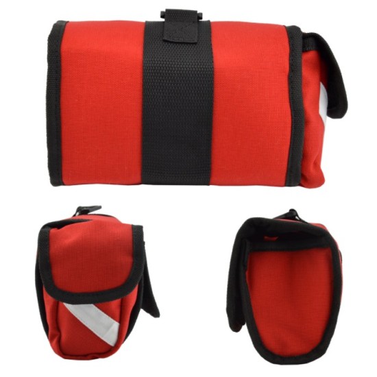 Shakeproof Storage Bag Diving Bag for Masks + Tubes Snorkels Quick Dry Portable Scuba Diving Accessories red_Free size