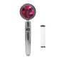 Shower Head Multi-color Water Saving Flow Detachable 360 Rotating High Pressure Nozzle with Turbo Fan Red