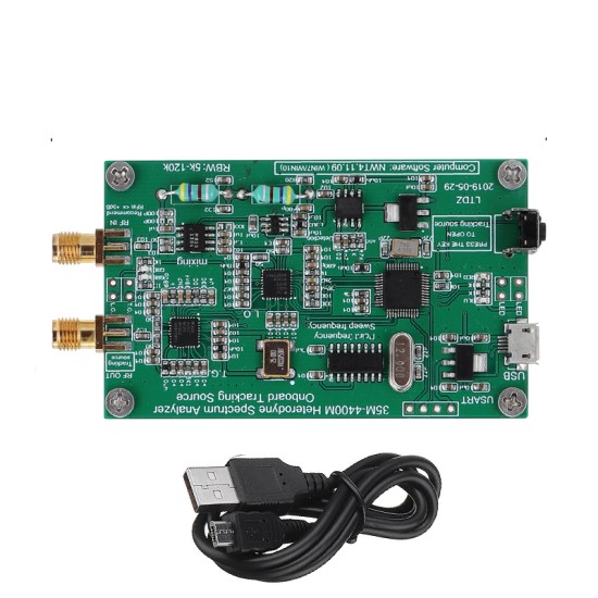 Signal Source Spectrum Analyzer with Tracking Source Module RF Frequency Domain Analysis Tool With aluminum box