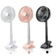 Silent Mini Fan Electric USB Charging Telescopic Stand Fan for Home Office Pink