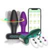 Silicone Anal Plug Vibrator 9 Vibration Modes Remote Control Butt Plug Prostate Massager RC version Green Silicone Anal Plug Vibrator 9 Vibration Modes Remote Control Butt Plug Prostate Massager RC version Green