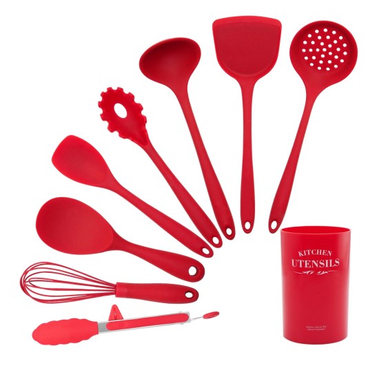 Silicone Cooking Tools Kitchen Utensils Heat-resistant Nonstick Spatula/Shovel/Soup Spoon Salad spoon